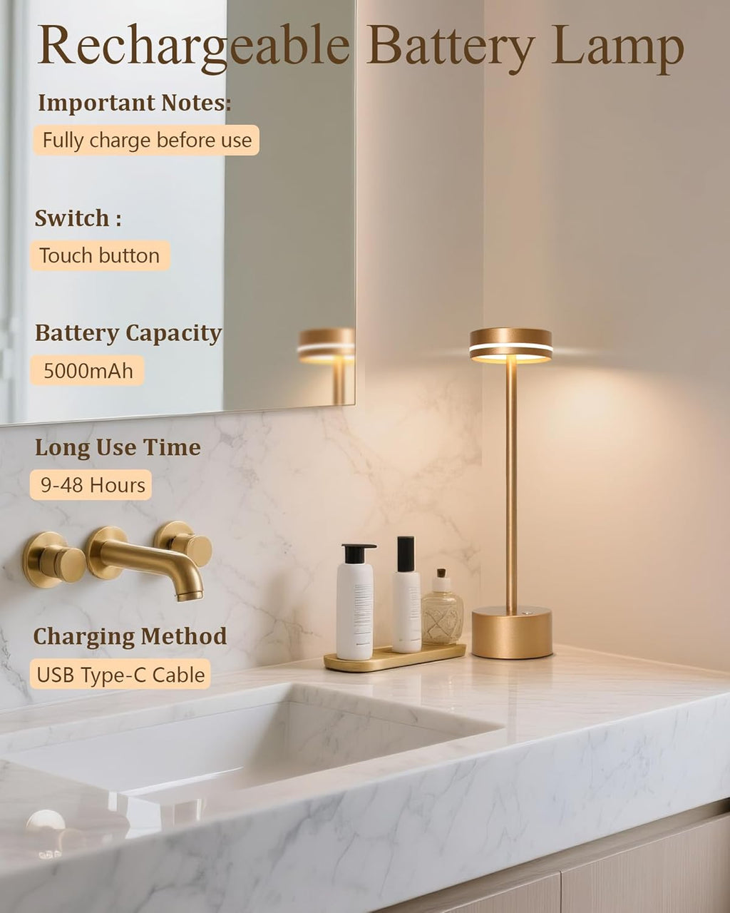 Cordless Table Lamp