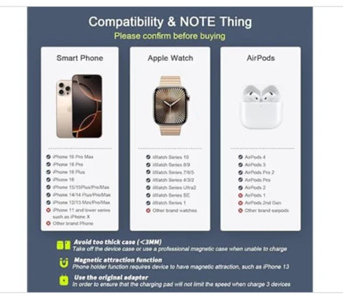 3 in 1 Wireless Charger